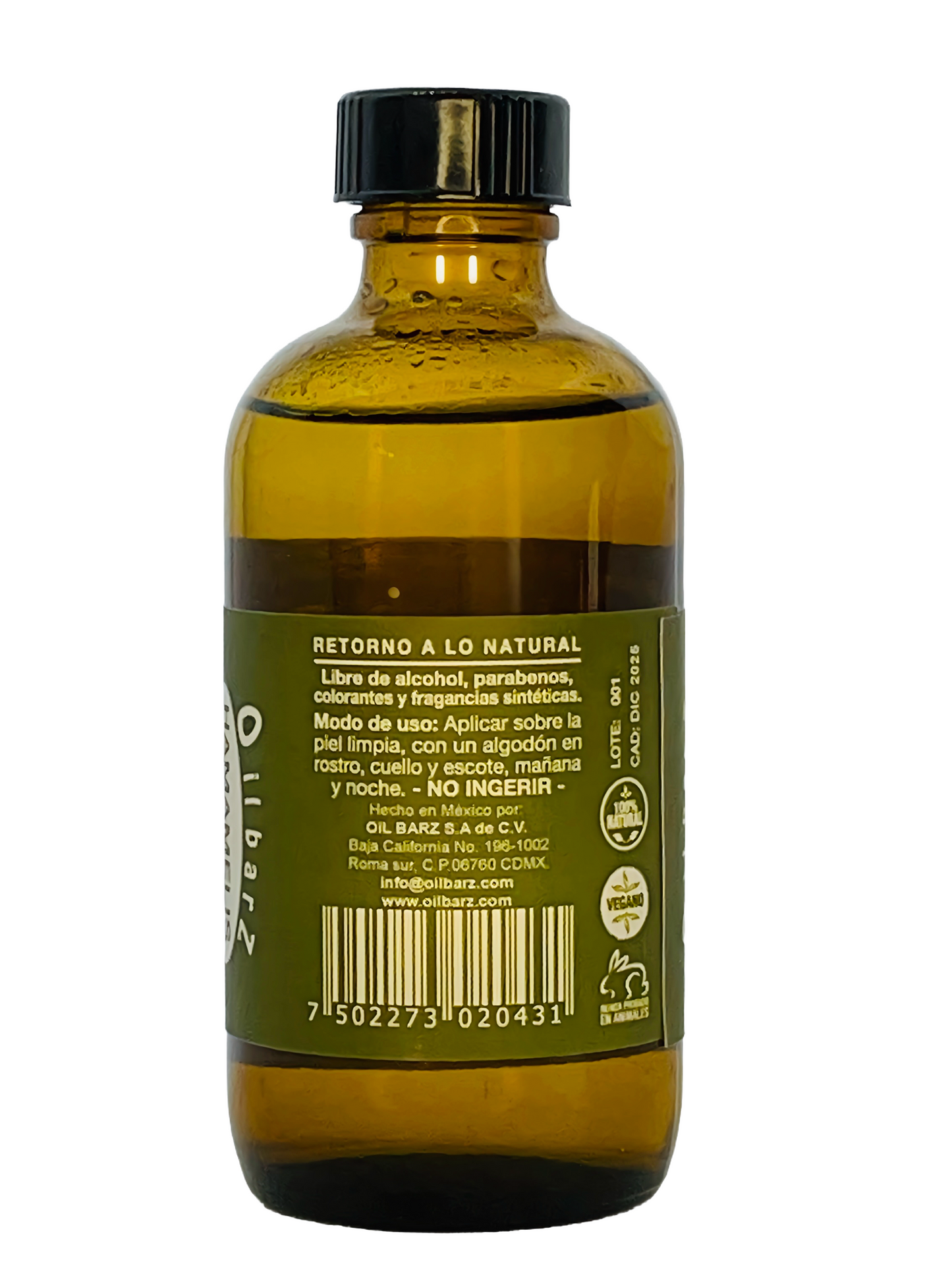 Tónico Facial Hamamelis y Árbol de Té