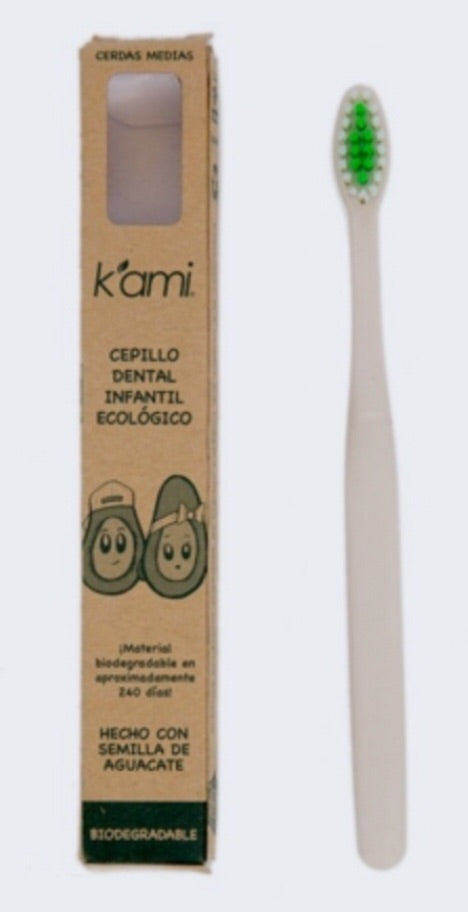 Cepillo de Dientes para Niños Biodegradables de Semilla de Aguacate.