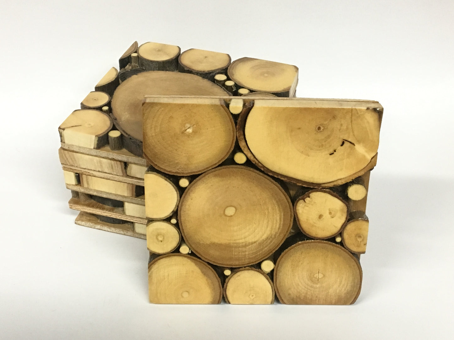 Portavasos de Madera.