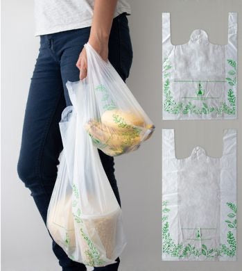 Bolsas Compostables y Biodegradables Tipo Camiseta
