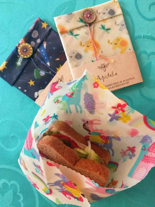 Telas Adherentes para Alimentos Niños- Sandwich - Apitela